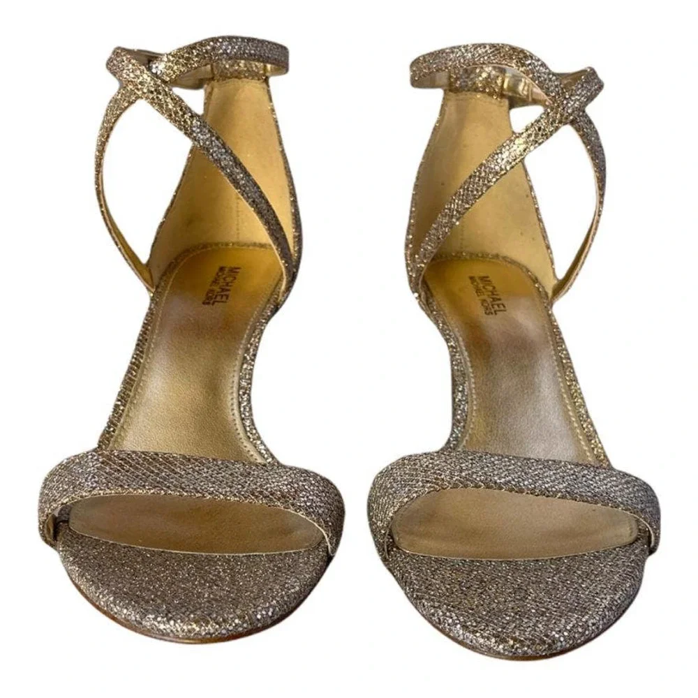 👢⭐MICHAEL KORS⭐👢 heels SAND Brand NEW - Picture 3 of 8